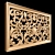 Title: Baroque Carved Decorative Screen 3D model small image 1