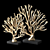 Golden Coral Decor Element 3D model small image 1
