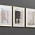 Scandinavian Minimalist Framed Print Set 3D model small image 2