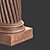  3Dmax Roman Column Sculpture 3D model small image 4