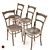 Vintage Vienna Chairs: Jacob & Josef Kohn 3D model small image 1