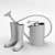 Garden Essentials: Watering Can & Boots 3D model small image 3