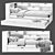 YANN Children's Bed with Shelves: Organize, Sleep, & Play 3D model small image 3