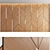 Title: Elegant Woodgrain Decorative Wall Panel Set 3D model small image 4