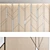 Title: Elegant Woodgrain Decorative Wall Panel Set 3D model small image 5