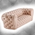 Elegant Italian Leather Sofa 3D model small image 4