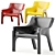 Vicario Armchair: Stylish and Compact 3D model small image 1