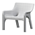 Vicario Armchair: Stylish and Compact 3D model small image 5