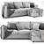 Elegant Ikea Finnala Chaise Longue 3D model small image 1