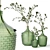 Zara Glass Vases Set of 3 3D model small image 1