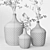 Zara Glass Vases Set of 3 3D model small image 5