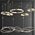 Trendy Ring Chandelier - 3 Types 3D model small image 2