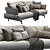 Quinta Strada Sofa by Saba Italia 3D model small image 2