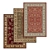 High-Quality Carpet Set: 3 Varieties 3D model small image 1