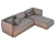 Cozy MDM Italia Sofa 3D model small image 2