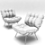 Modern Costela Armchair: Sleek Design & Comfort 3D model small image 3