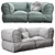 Elegant Prescott Loveseat in Set 01 3D model small image 3