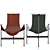 Sleek Leather Chair 3D model small image 5