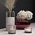 Elegant Dried Floral Hydrangea Set 3D model small image 2