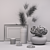 Elegant Dried Floral Hydrangea Set 3D model small image 4