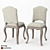 Elegant Classic Chair 3D model small image 1