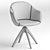 Elegant Lady Soft Wood Chair 3D model small image 4