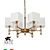 ARTE Lamp North Collection 6-Light Copper Pendant 3D model small image 1