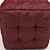 Leather Cube Pouf 3D model small image 2