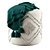 Volos Ecru Cotton Pouf with Polystyrene Filling 3D model small image 1