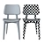 Sleek Midj Joe Chairs 3D model small image 5