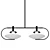 Elegant Bowl-Shaped Pendant Light 3D model small image 1