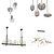 Modern Pendant Lighting Collection 3D model small image 1