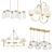 Modern Glass Chandeliers Collection 3D model small image 1