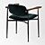 AM.PM Floyd Chair: Stylish Steel Frame with Walnut Armrests 3D model small image 1