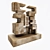 Elegant Sculpture Set: 2 Pieces 3D model small image 2