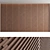 Decorative Wood Wall Panel Set 3D model small image 3