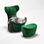 B&B Italia Grande Papilio - Modern Luxury Lounge Chair 3D model small image 1