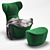 B&B Italia Grande Papilio - Modern Luxury Lounge Chair 3D model small image 3