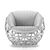 Elevated Comfort: Louis Vuitton Diamond Armchair 3D model small image 2