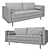 La Forma Sofa Debra: Elegant & Stylish 3D model small image 3