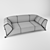 Modern Stylish Sofa 3D model small image 3