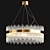 Modern Crystal LED Chandelier 3D model small image 1