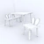 ZaraHome Kids Collection: Stylish and Functional Furniture 3D model small image 3