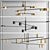 Sleek Chandelier Collection: TECHNUM LED, MOTVIKT, Casa 3D model small image 1