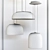 Modern LED Scandinavian Chandelier Set 3D model small image 7