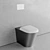 Durable Flush Toilet | MOEFF MF-9111C 3D model small image 6