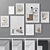 108-Piece Photo Frames Set 3D model small image 1