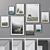 Elegant Memories: 110-Piece Photo Frames 3D model small image 1