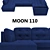 Luxurious Comfort: Sofa Moon 110 3D model small image 2