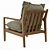 Modern Dilma Armchair: Comfortable, Versatile, Stylish 3D model small image 2